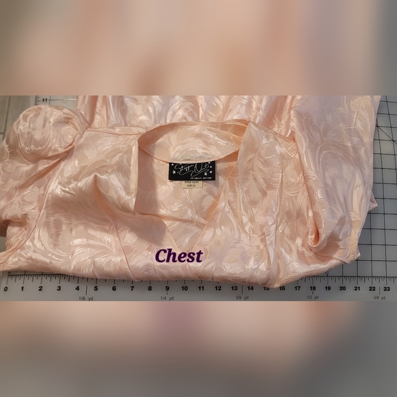 Vintage Steppin Out Pink Two Piece Dress Suit Blouse Pencil Skirt Set Size 11 - Picture 10 of 16